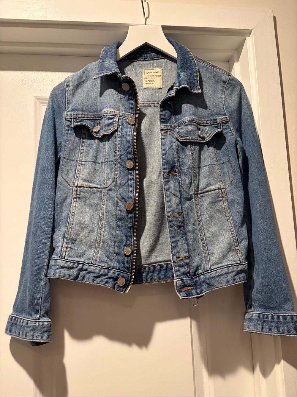 Zadig & Voltaire Light Blue Denim Jacket